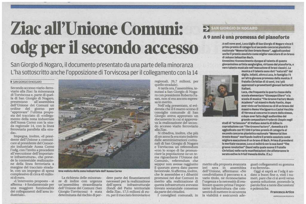 Rassegna stampa 05.06.2013 (1) Messaggero Veneto