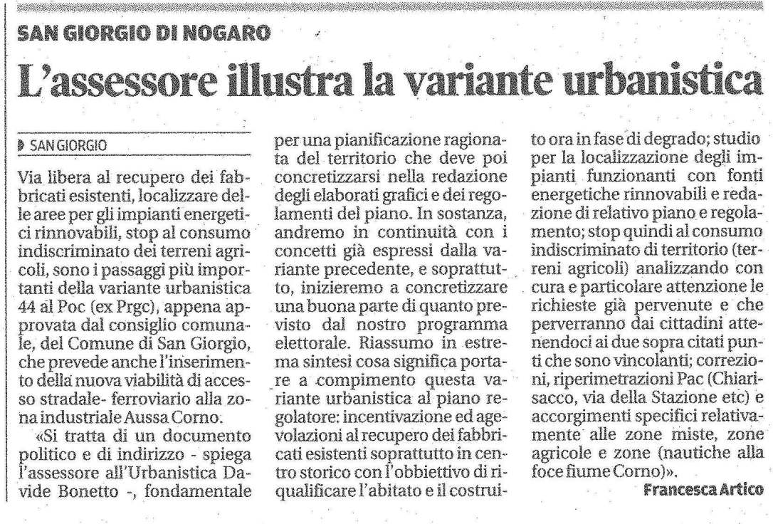Messaggero Veneto 16.12.2013