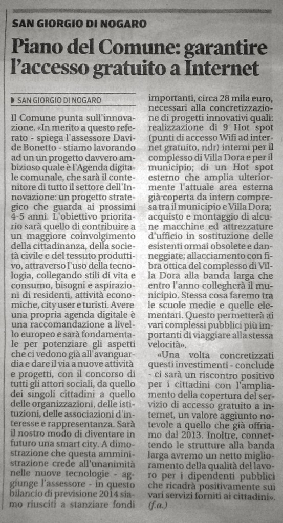 Messaggero Veneto 07-09-14