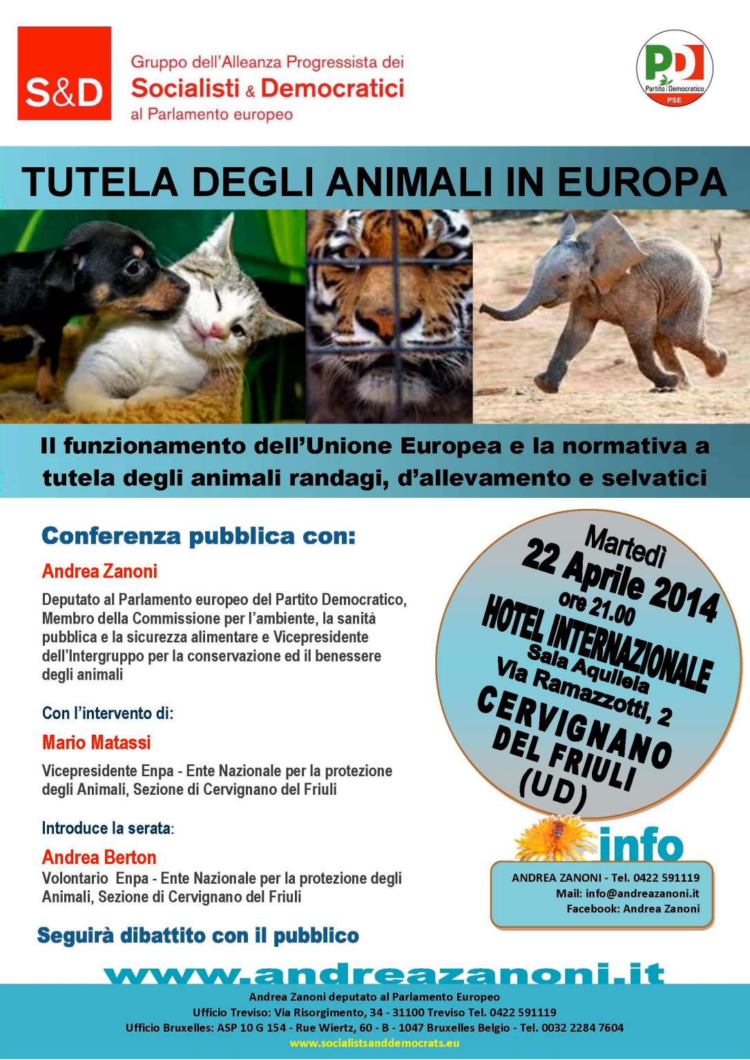 Tutela degli Animali in Europa - Cervignano UD 22-04-2014