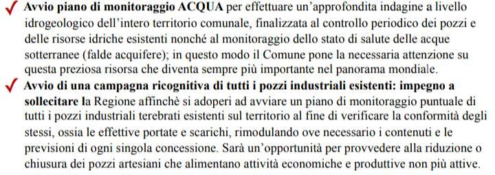 stralcio programma ACQUA